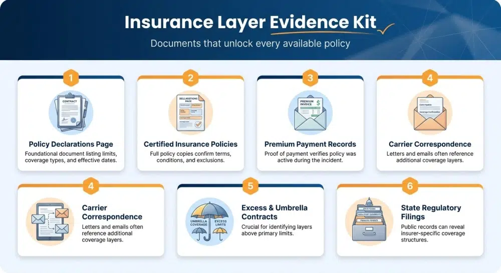Insurance Layer Evidence Kit: Documents that unlock every available policy