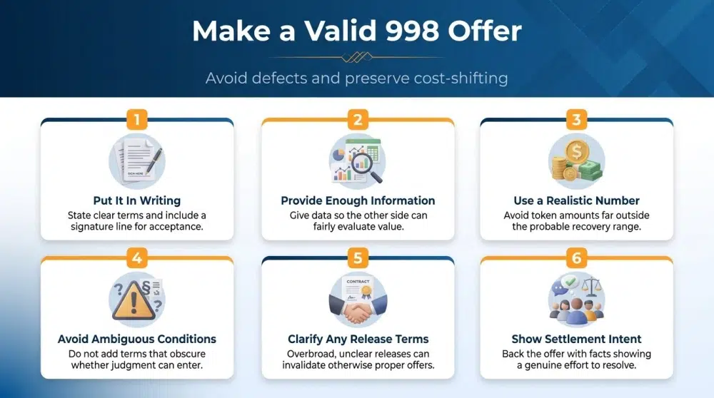 Make a Valid 998 Offer