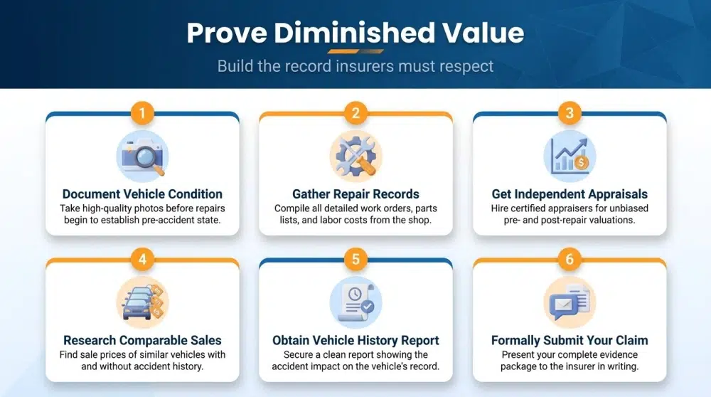 Prove Diminished Value — Build the record insurers must respect