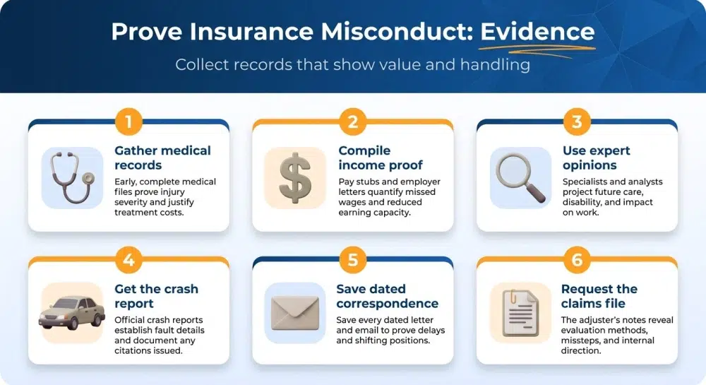 Prove Insurance Misconduct: Evidence