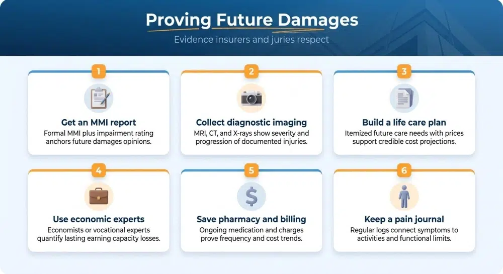 Proving Future Damages infographic