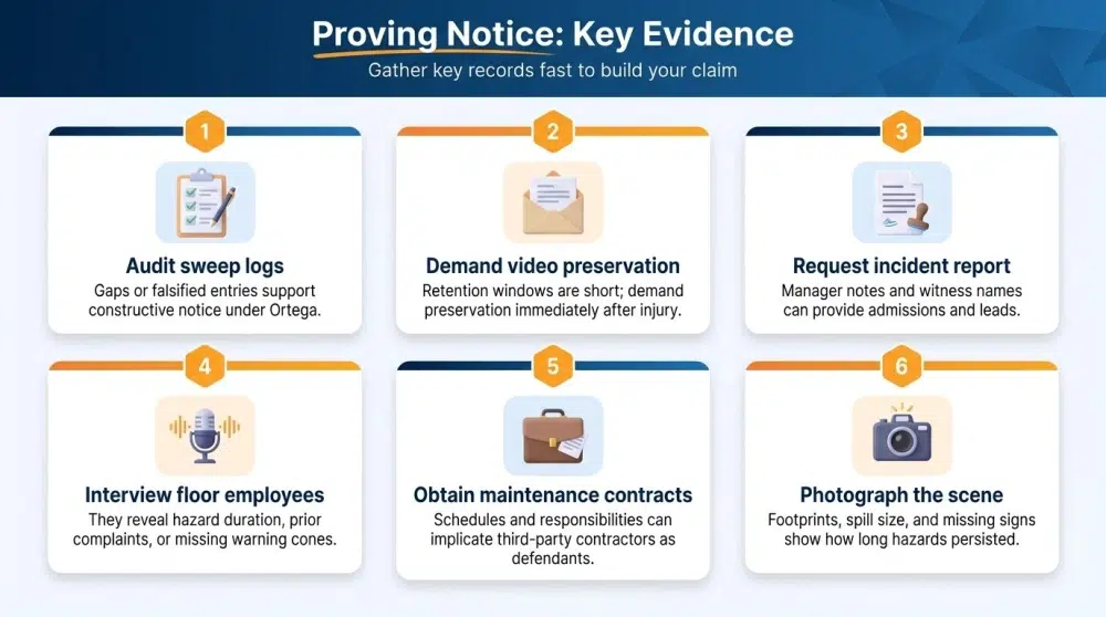 Proving Notice: Key Evidence