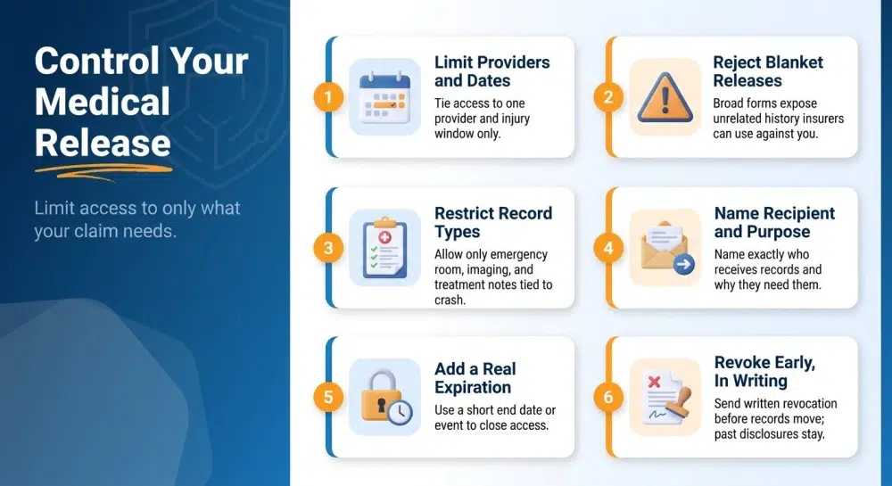 Control Your Medical Release — Limit access to only what your claim needs.