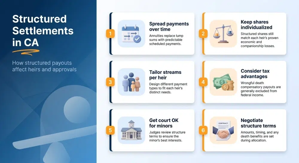 Structured Settlements in CA infographic